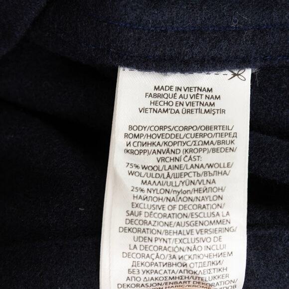 Polo Ralph Lauren Men Wool Blend Utilitarian Twill Shirt Navy Size XL - Picture 7 of 7